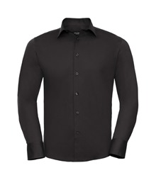 Long sleeve easycare fitted shirt