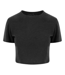 Women's triblend cropped T