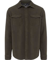 Sherpa-lined fleece overshirt