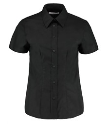 Women's workplace Oxford blouse short-sleeved (tailored fit)