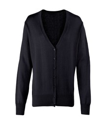 Women's button-through knitted cardigan