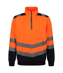 Pro hi-vis ?-zip sweatshirt
