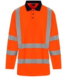 High visibility long sleeve polo
