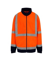 High visibility full-zip fleece