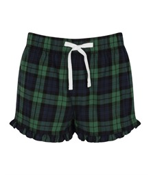 Women's tartan frill shorts