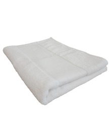 Organic bath sheet with printable border