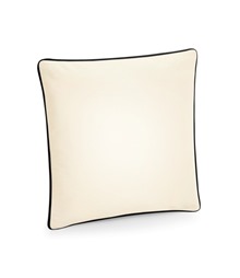 Fairtrade cotton piped cushion cover