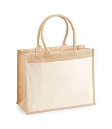 Cotton pocket jute shopper