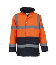 Hi-vis two-tone motorway jacket (HVP302)