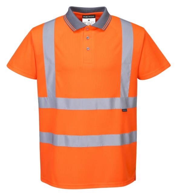 Hi-vis short sleeved polo (S477/RT22)