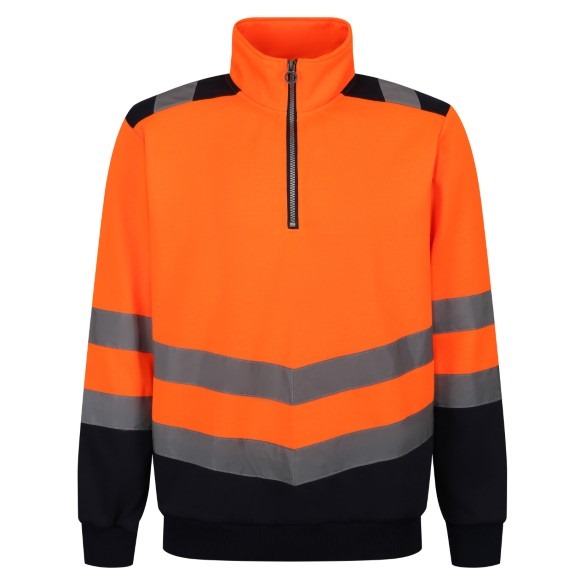 Pro hi-vis ?-zip sweatshirt