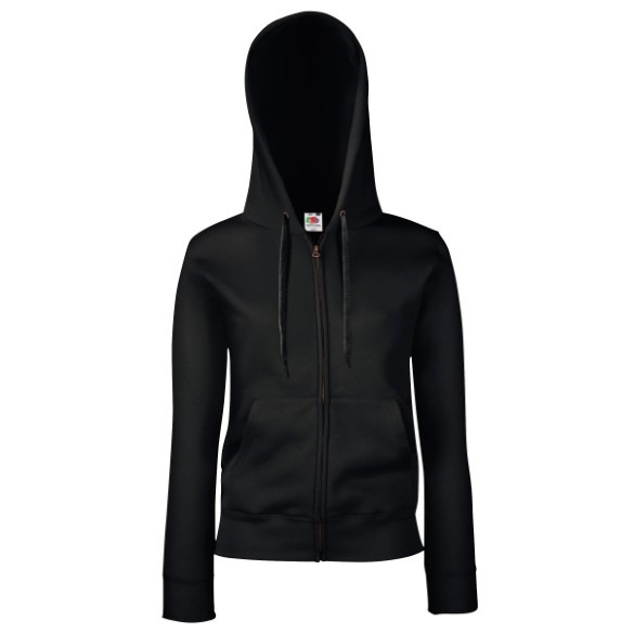 Women&#39;s premium 70/30 hooded sweatshirt jacket