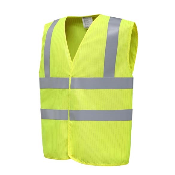 Hi-vis flame-retardant anti-static waistcoat (HVW100ASFR)